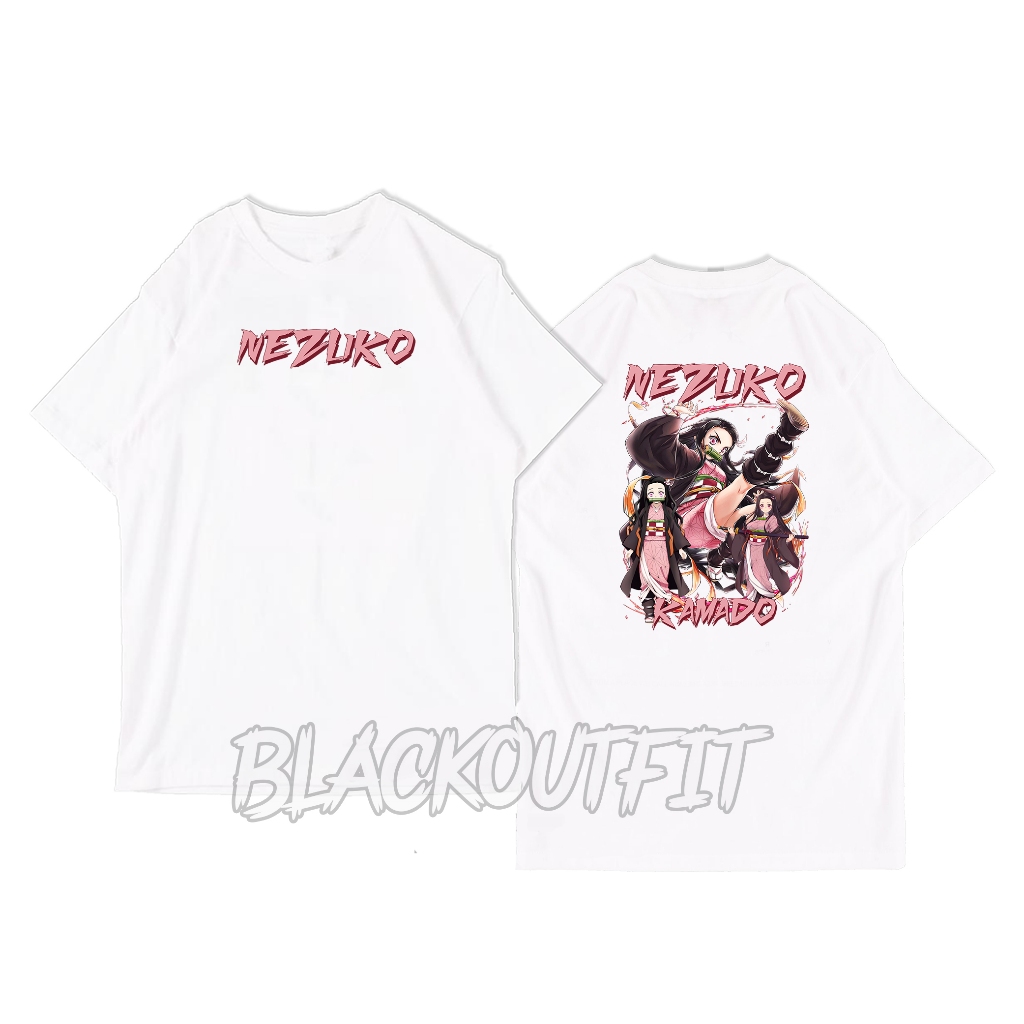 Baju kaos NEZUKO KAMADO DEMON SLAYER pria dan wanita murah keren