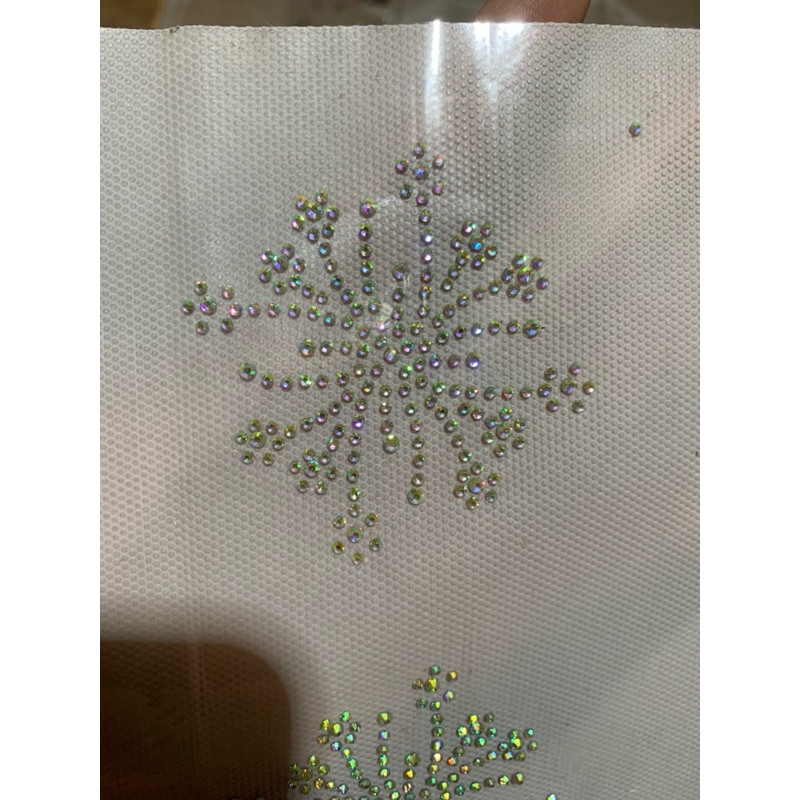 SWAROVSKI PAYET MOTE GOSOK PRES LOGO KERUDUNG JILBAB BERGO PAKAIAN MUSLIM