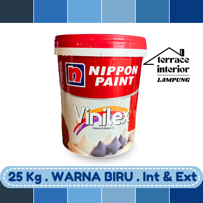 Cat Tembok Nippon Vinilex 5000 Interior & Exterior Biru 25 Kg