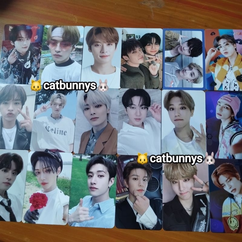 stray kids photocard official bangchan leeknow lino hyunjin seungmin han jisung felix lucky draw go 