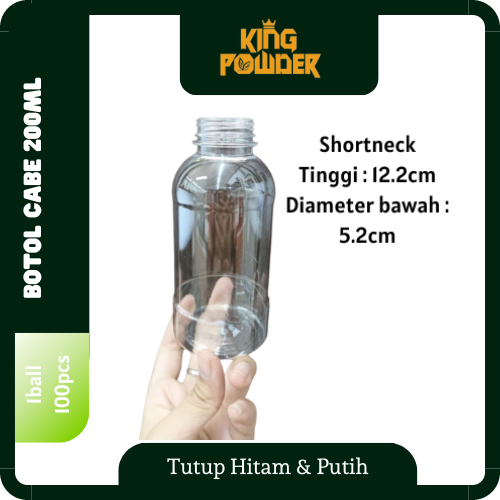 Botol Plastik Cabe 200ml | Botol Cabe 200ml | Botol 200ml | Botol Plastik 200ml Shortneck