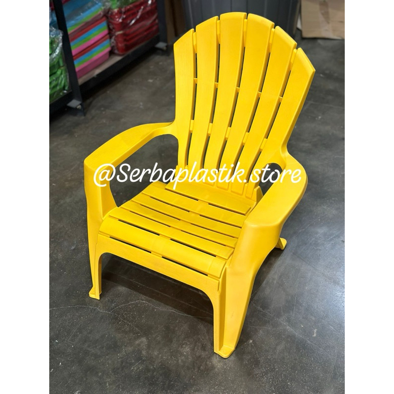 kursi santai anak lucu / kursi pantai sandaran tinggi lesehan plastik warna nyantai tebal / kursi an