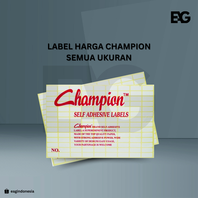 

EAG | Adhesive Label Undangan Champion Semua Ukuran