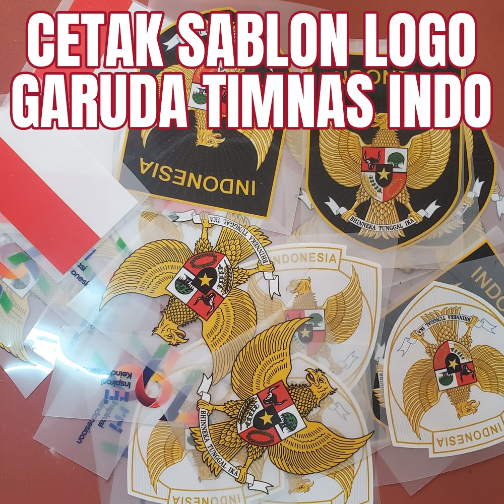 

Sablon Logo Garuda Indonesia / Sablon Setrika Bendera Merah Putih / Logo Sablon TImnas Indonesia