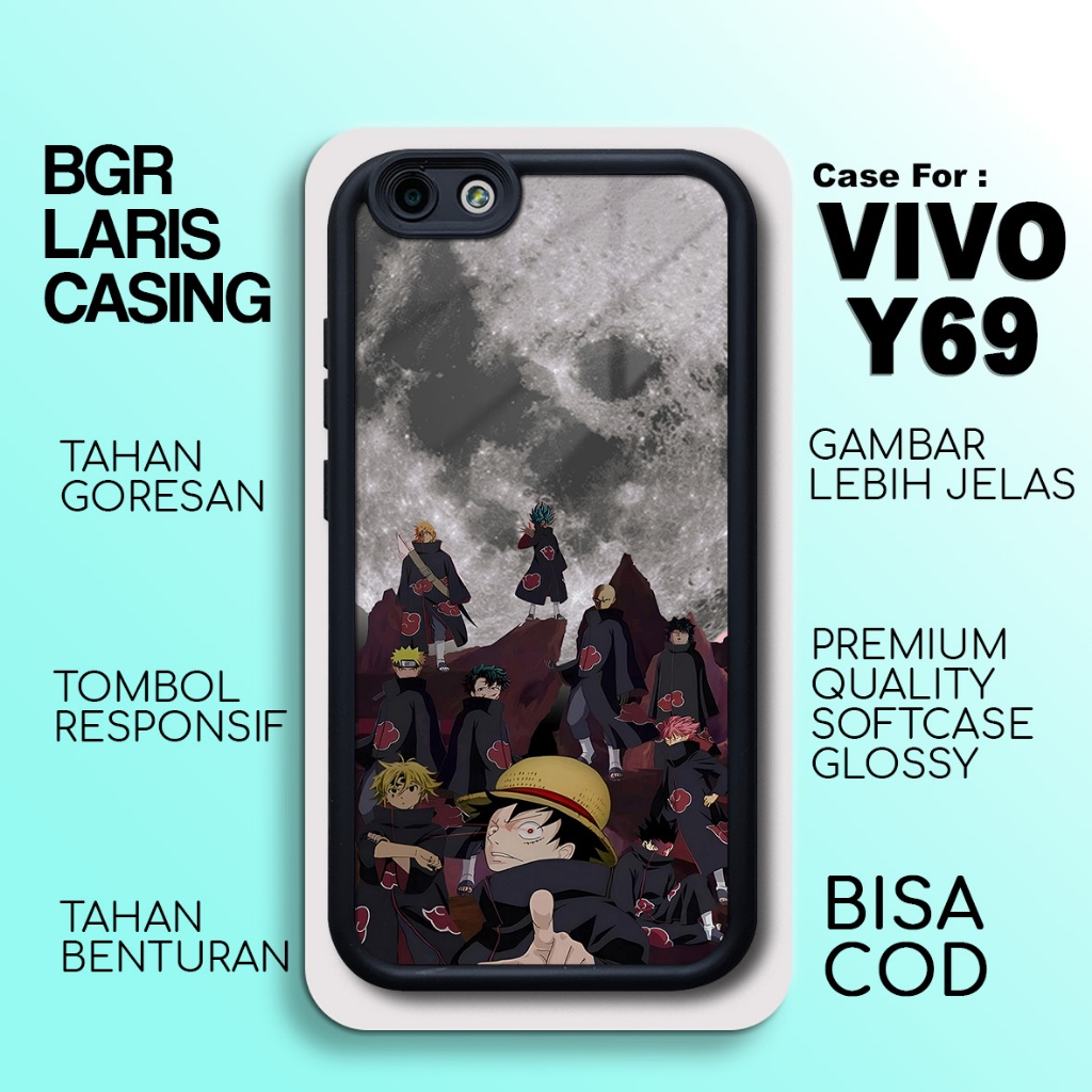 Casing Vivo Y69 Termurah Anime Cowok Softcase Hardcase Glossy Case Vivo Y69 Terbaru Kesing Terlaris