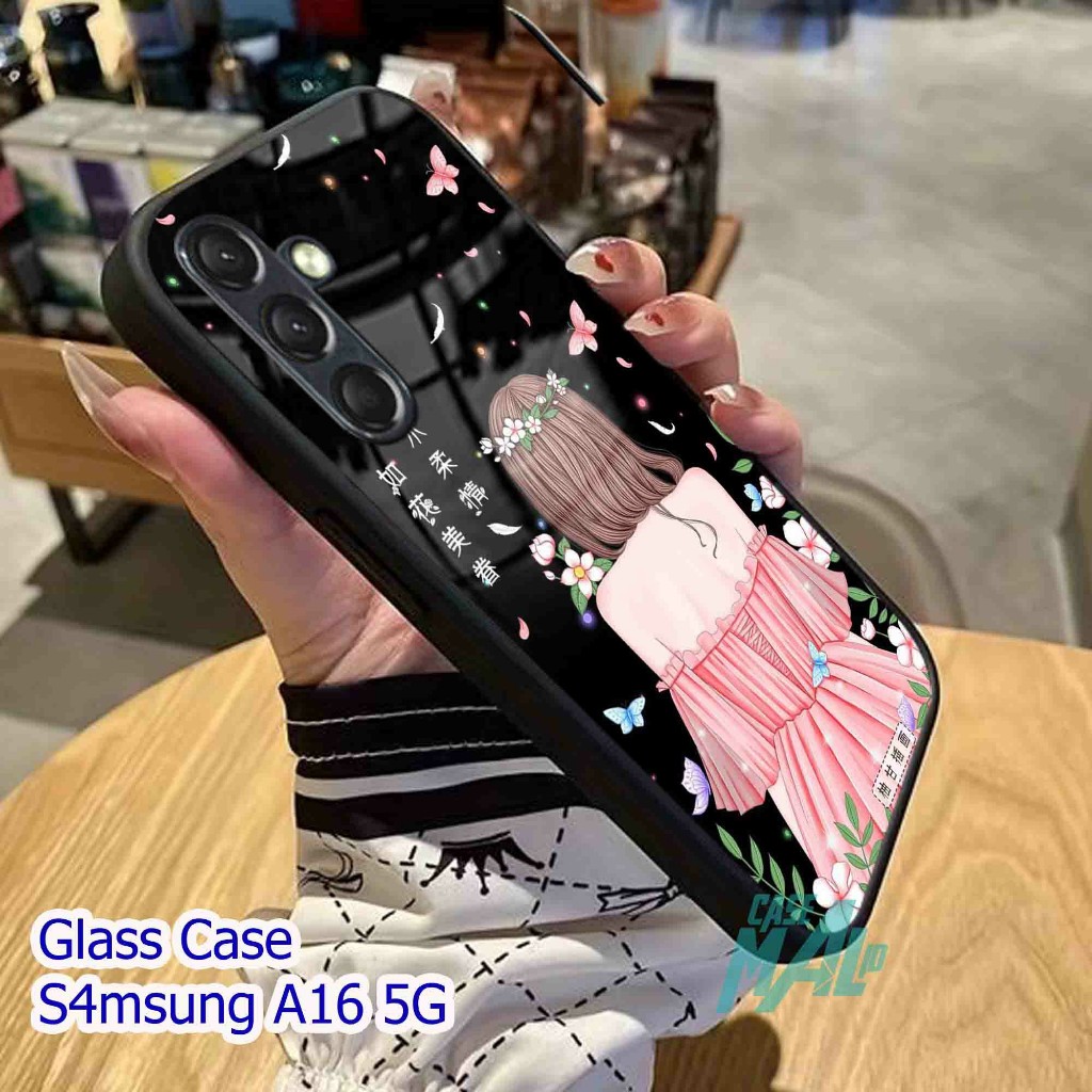 Softcase Kaca Samsung A16 Terbaru - Case Hp Samsung A16  [H04]