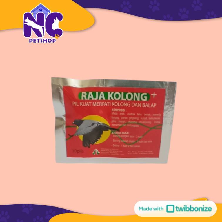 RAJA KOLONG 10KAPSUL - Multivitamin untuk merpati balap jantan dan betina