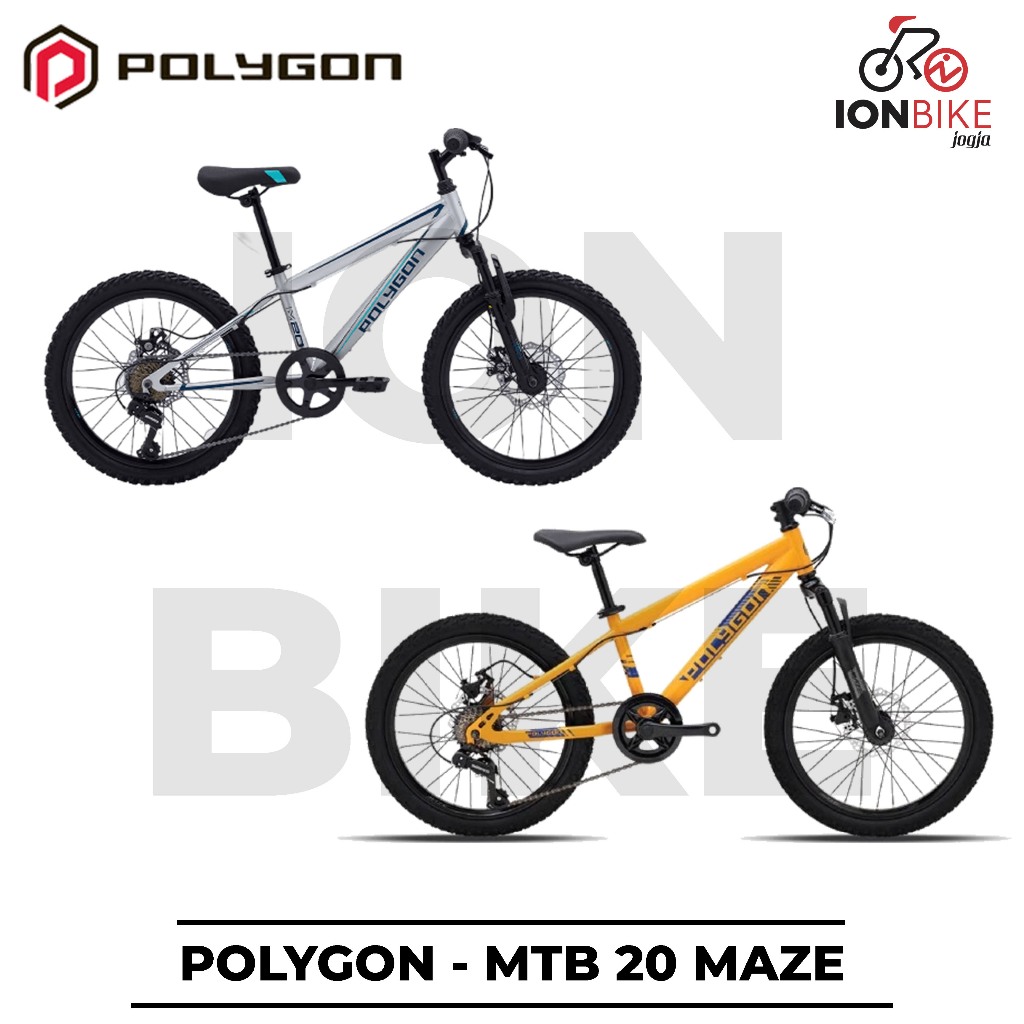 Sepeda MTB 20 Polygon Maze Sepeda Gunung Anak Kecil Dewasa 6 Speed Kuat Awet Murah
