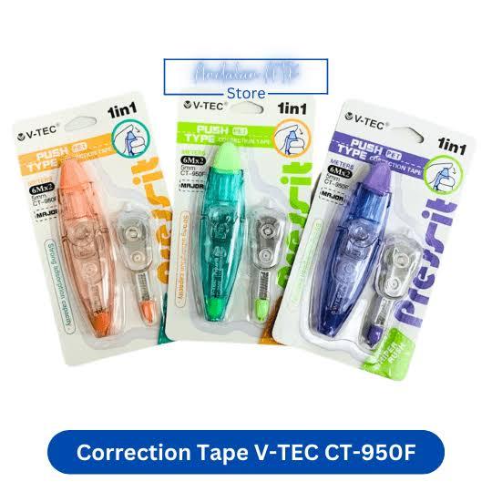 

VTEC CORECTION TAPE CT-950F / TIP EX KERTAS / TIP EX PITA