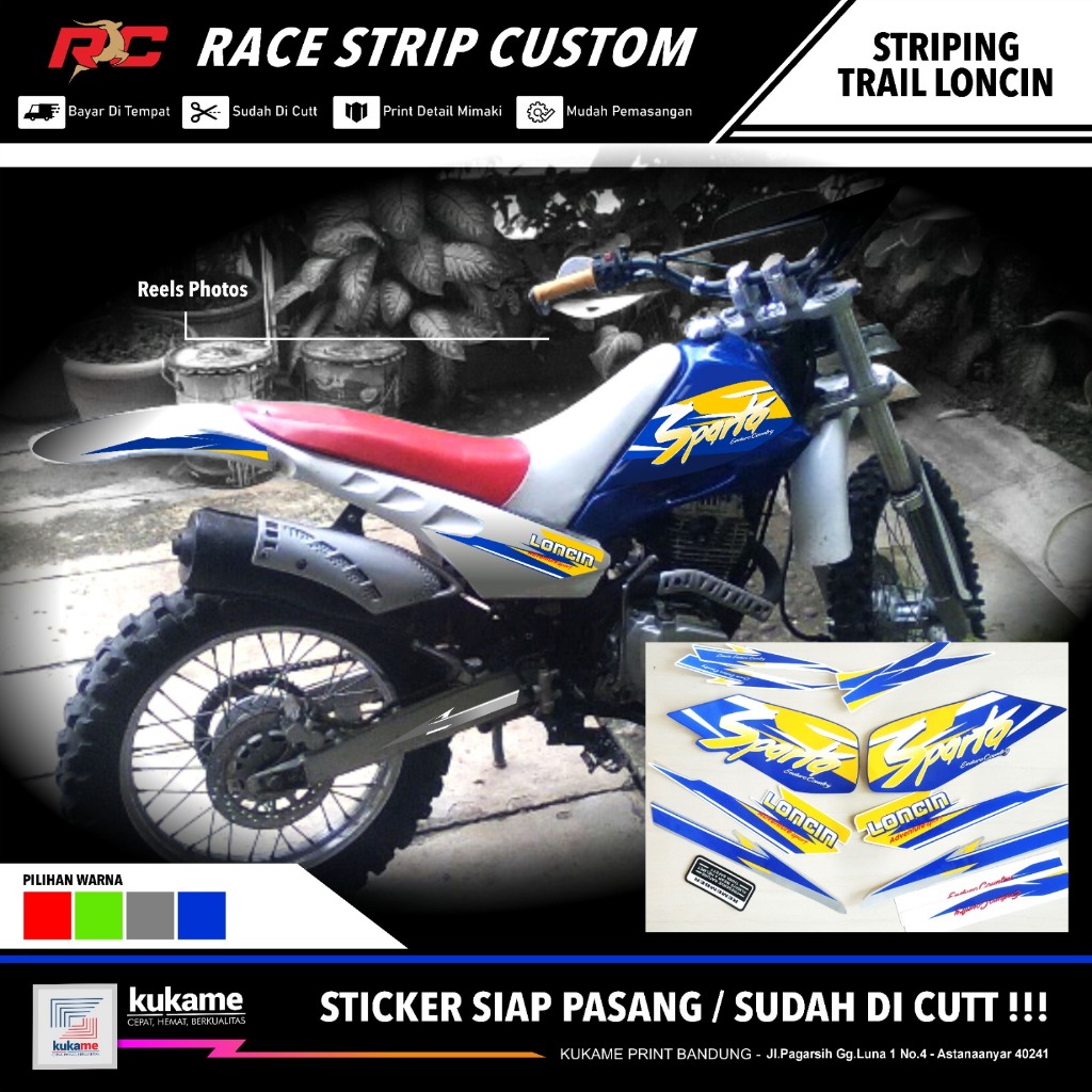 Striping Loncin | Striping Loncin Sparta 150