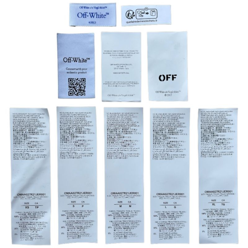 

LABEL OW NEW HIGH QUALITY FULL SET