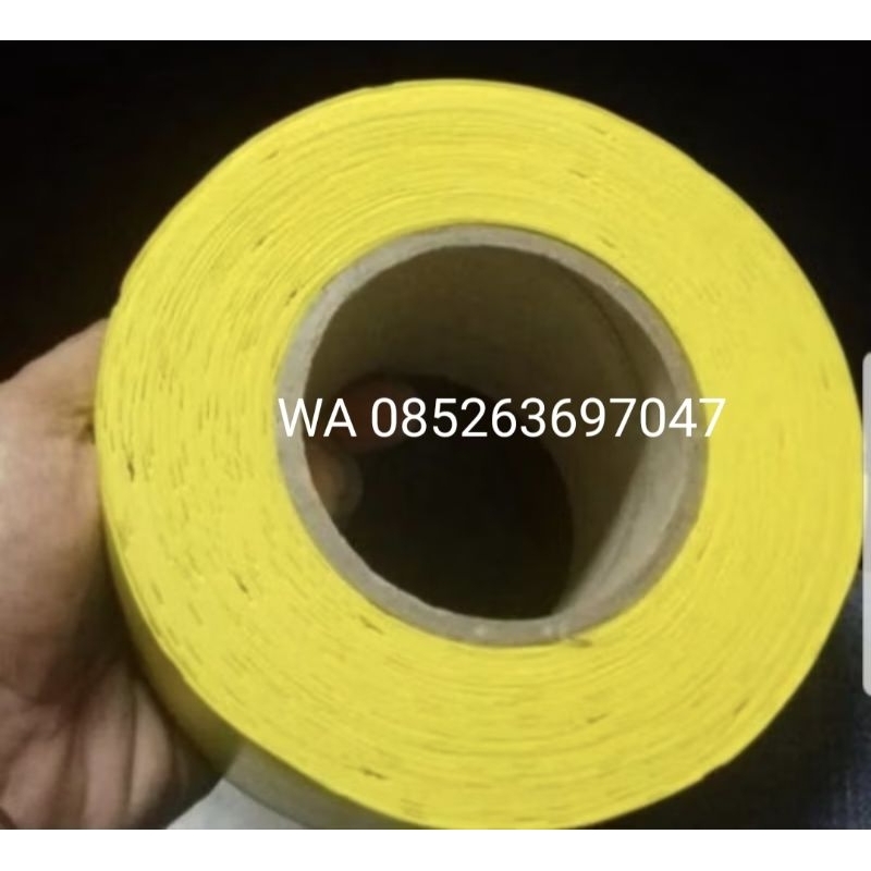 

label kuning/ label SIPUH PVC UK-80mmx75mm standar perhutani