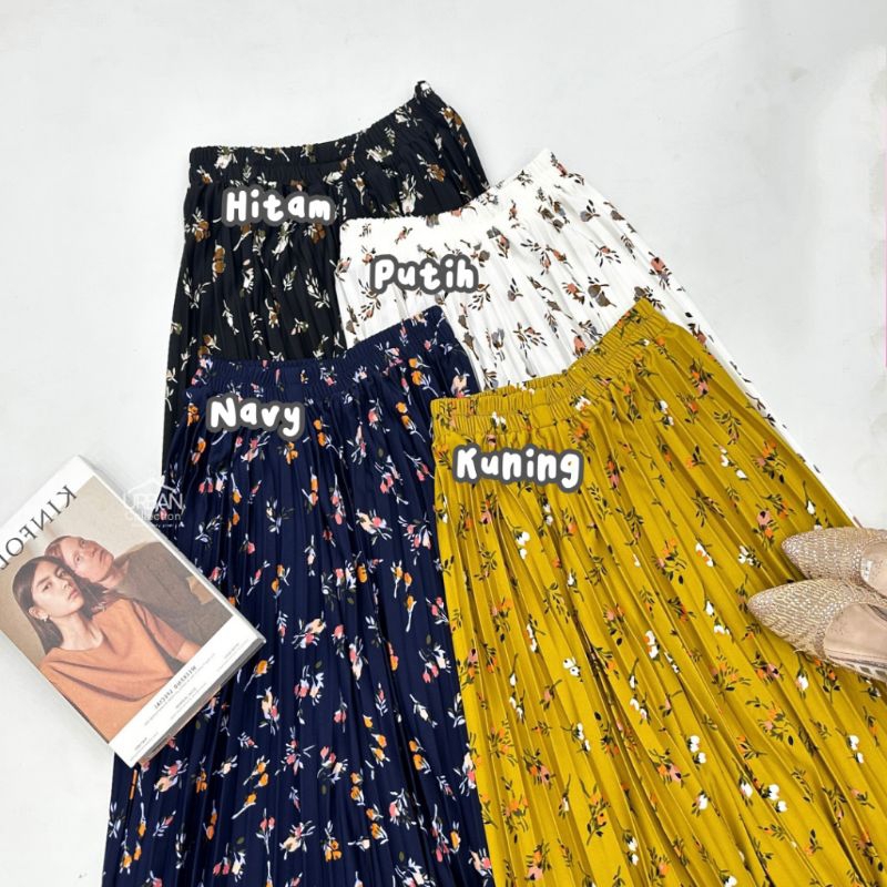 (COD) GRATIS ONGKIR Promo BIG SALE /ROK TERMURAH/ROK PLISKET/ROK DEWASA WANITA/ROK PLISKET MOTIF
