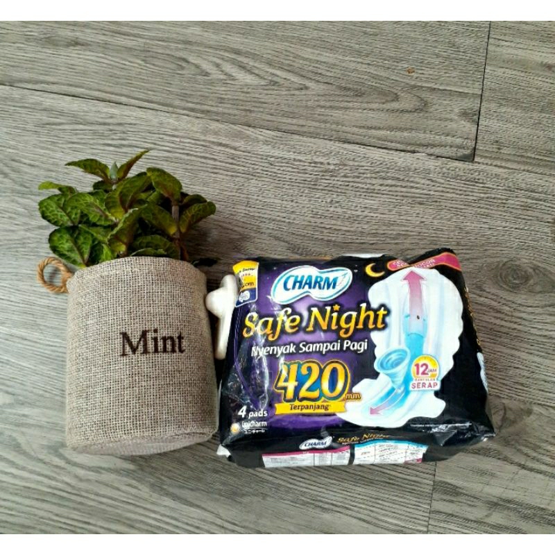 Pembalut Charm Safe Night 29 cm & 42 cm