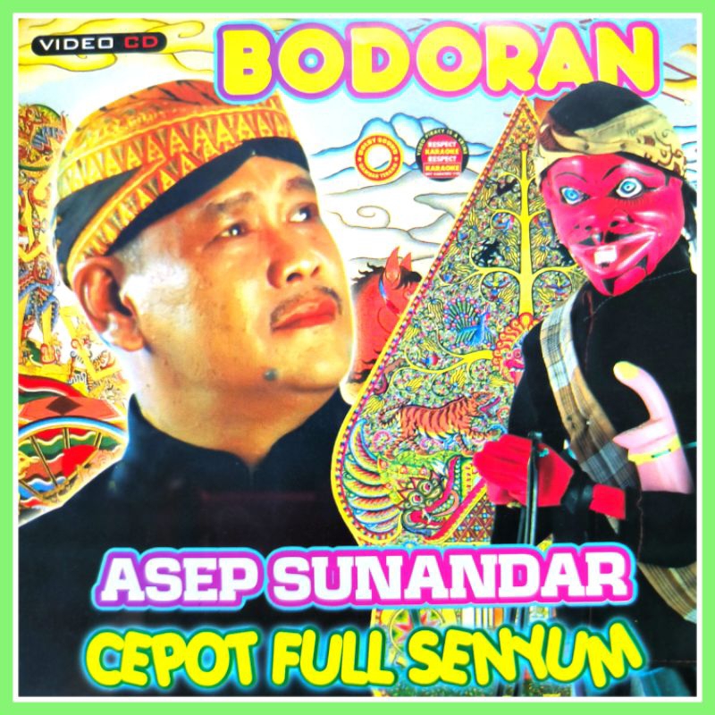 Kaset VCD Kesenian Daerah Wayang Golek Versi Bodoran Cepot Full Senyum Dalang Asep S.