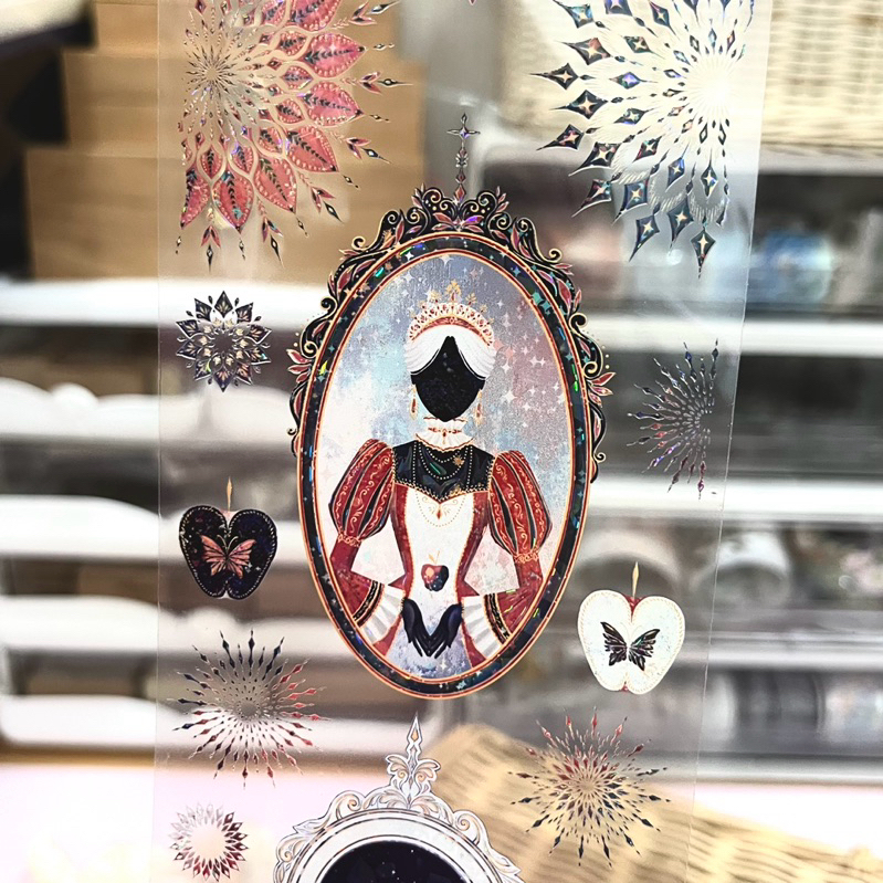 

(Kiricart) LIFUGUI Bloody Ink Snow Princess Hologram PET Sticker / Journaling / Scrapbooking / Aesthetic/ DIY Art and Craft