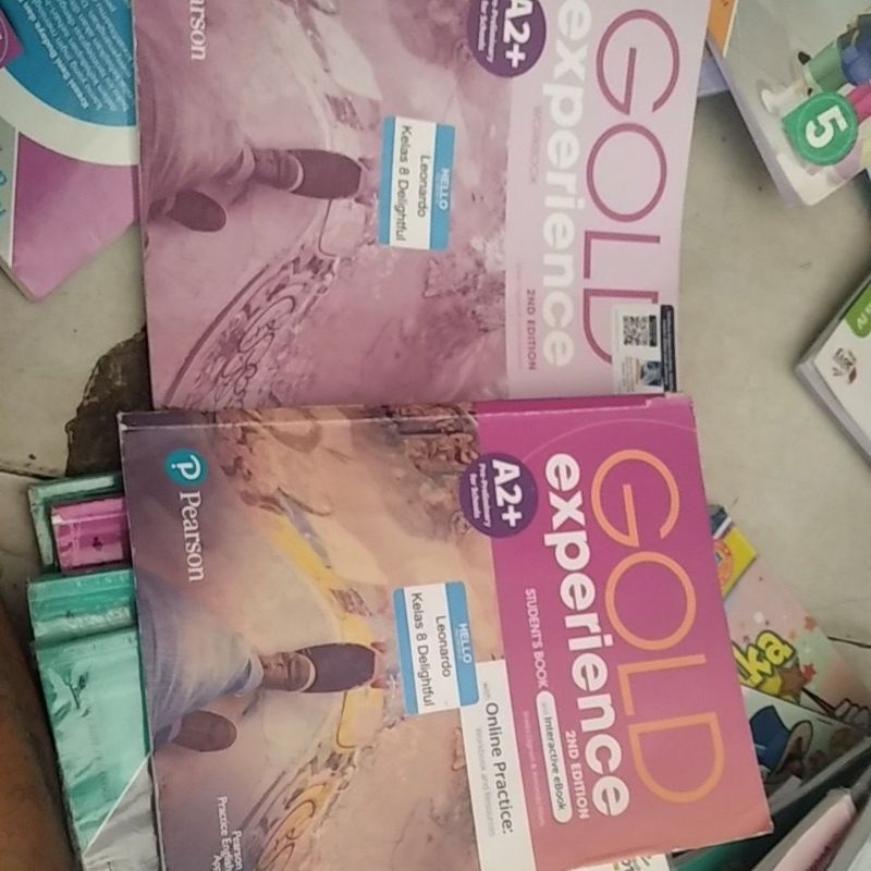 Buku gold experience student book  ,work book A2+