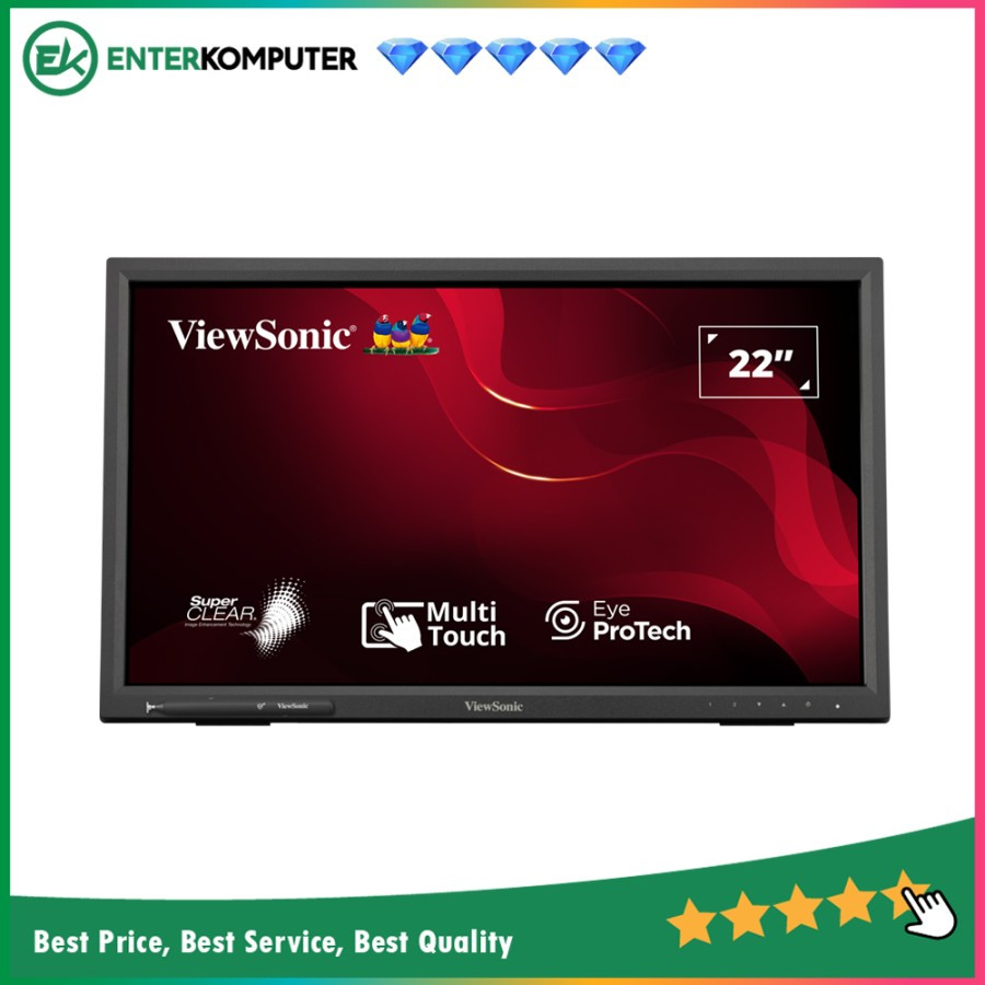 ViewSonic 22" TD2223-2 FHD IR Touchscreen Monitor 22 inch