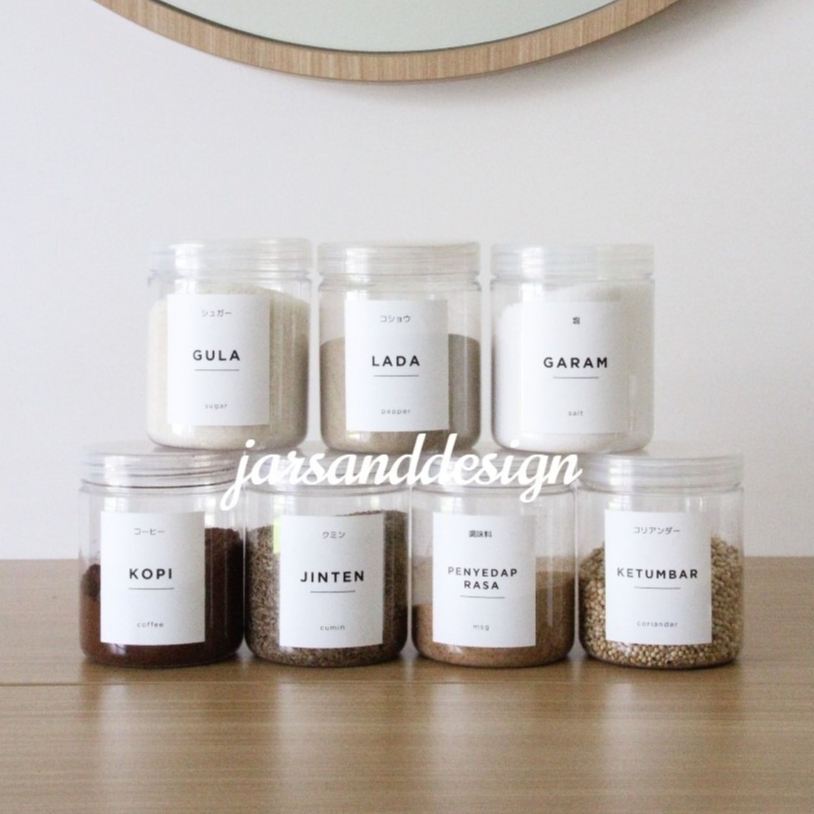 Toples Bumbu Dapur 500ml / Toples Plastik Bumbu Dapur 500ml