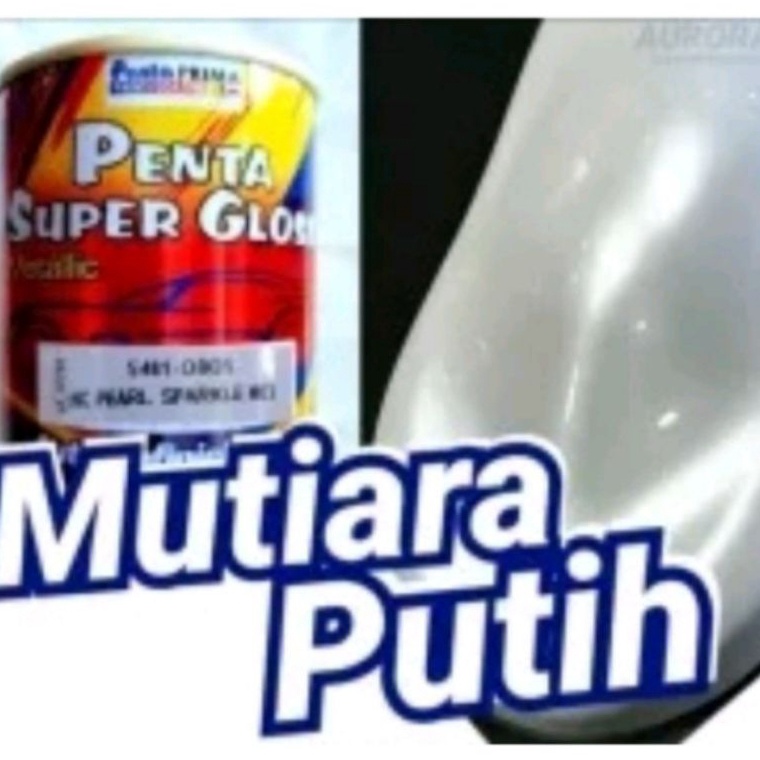 Baru Irit Cat Mutiara Putih Penta Super Gloss 546185 Pearl White