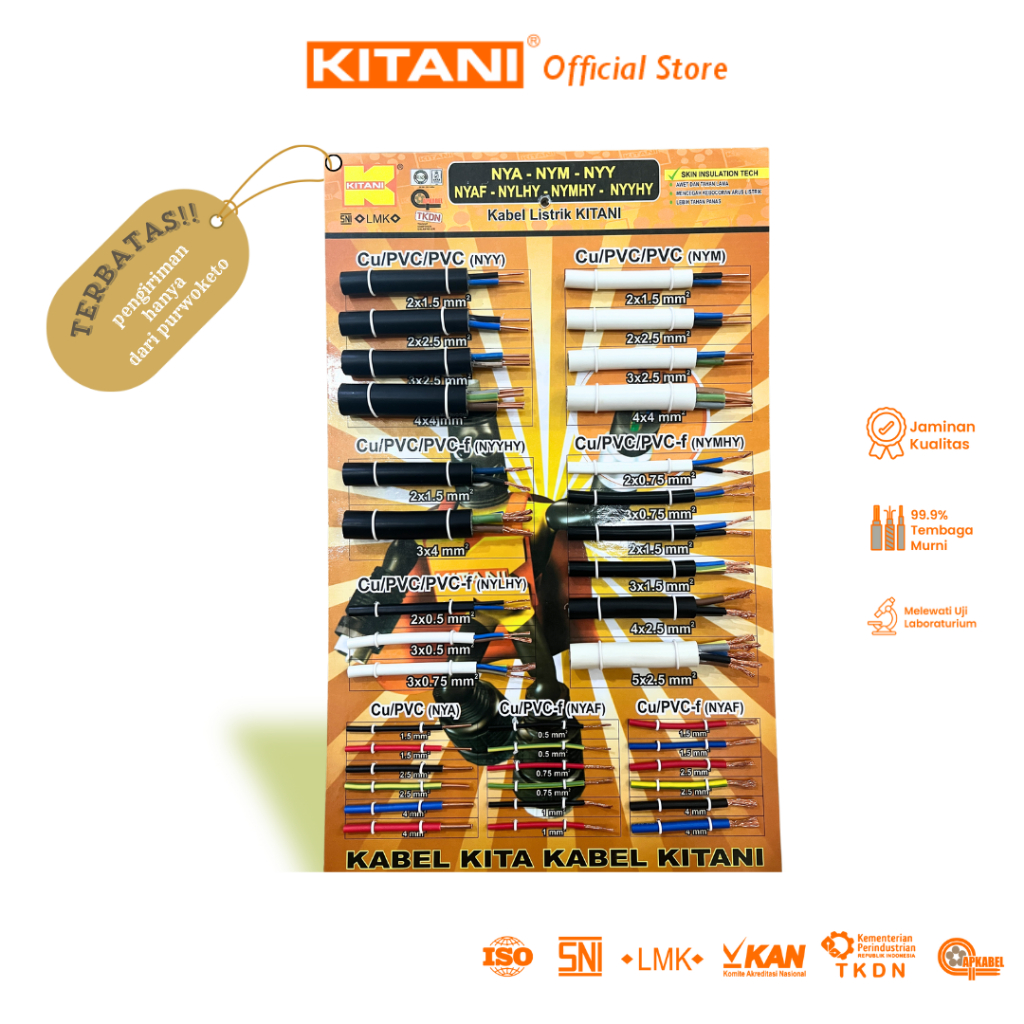 KITANI - Sample Board -  Kabel Listrik