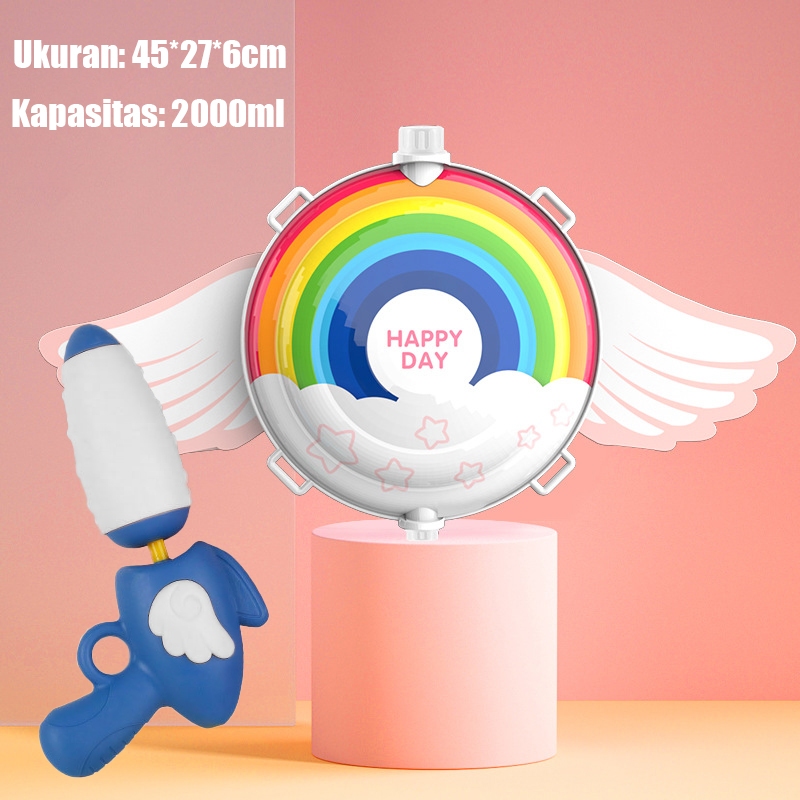 Mainan water gun Pistol air Backpack Ransel air toy Tas air