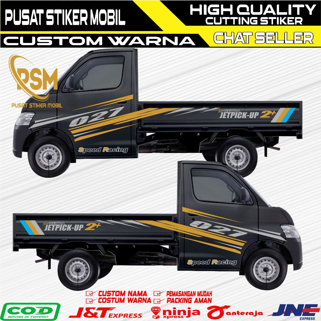NEW Stiker Mobil Pick Up Granmax Cutting Sticker Mobil Daihatsu Pick Up Grandmax