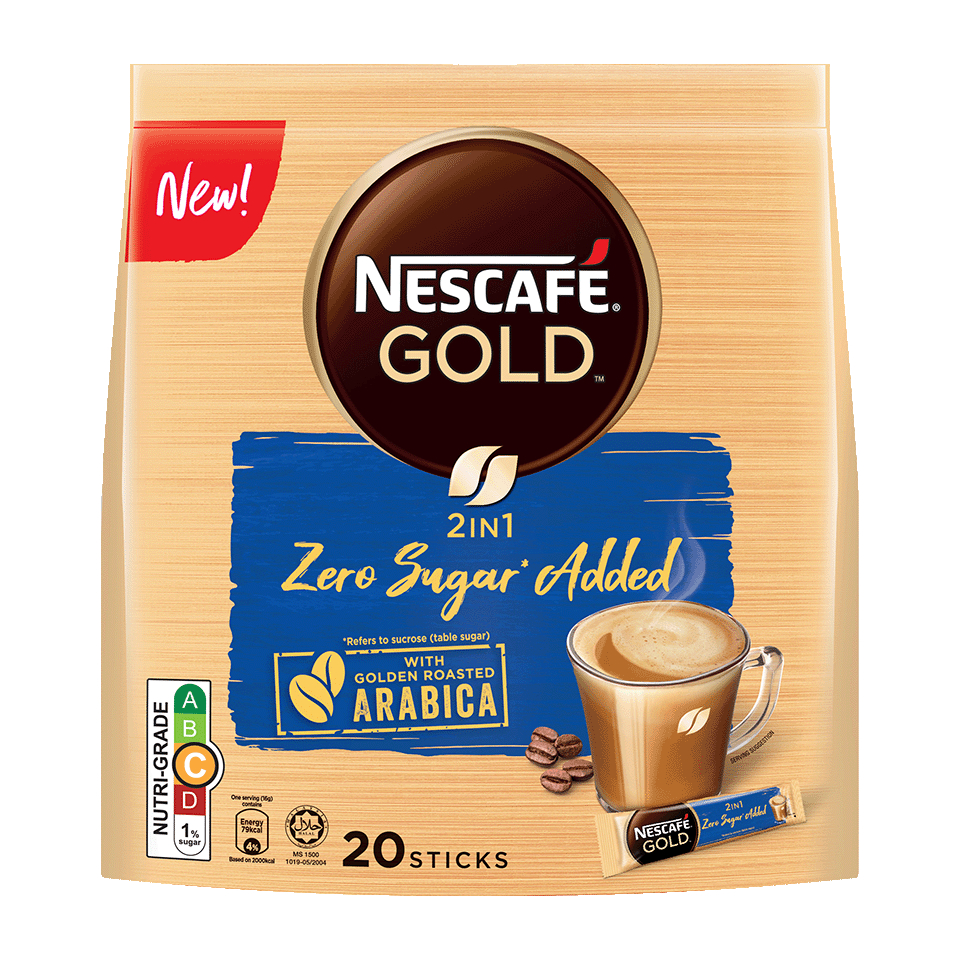 Nescafe Gold 2in1 Zero Sugar Added 20 x 16 Gram