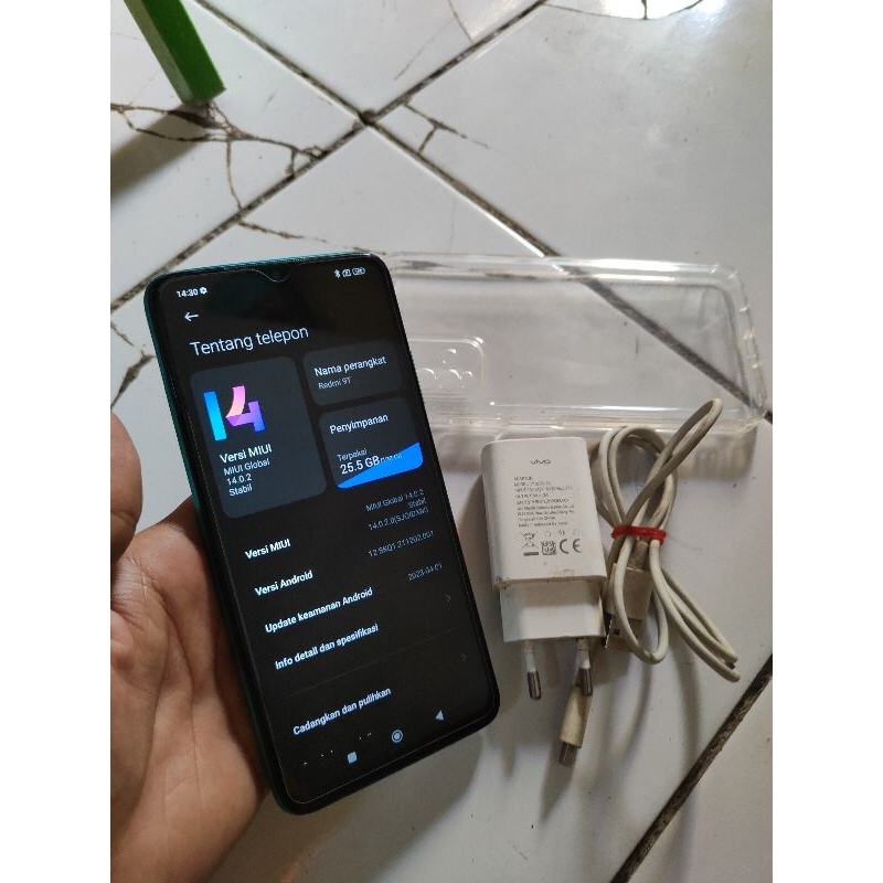 Redmi 9T Ram 6+2/128GB Second Like New