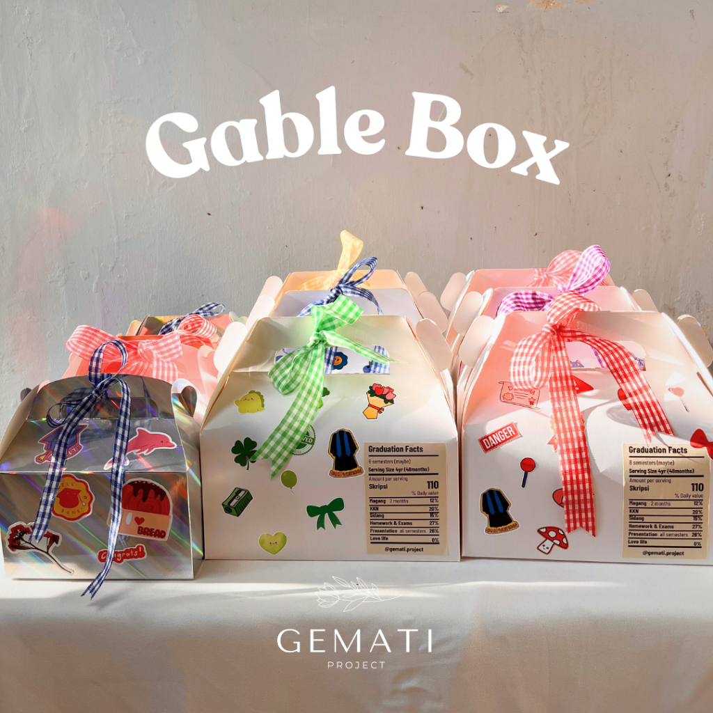 

Graduation Gable Box Gemati Lucu Kado Unik Wisuda