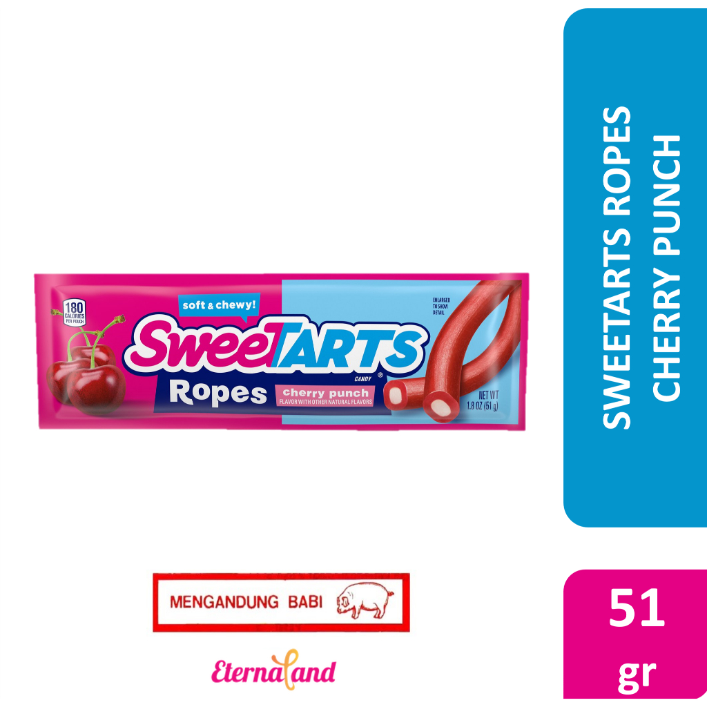 

Sweetarts Ropes 1.8 oz - permen sweetarts impor usa (NON HALAL)