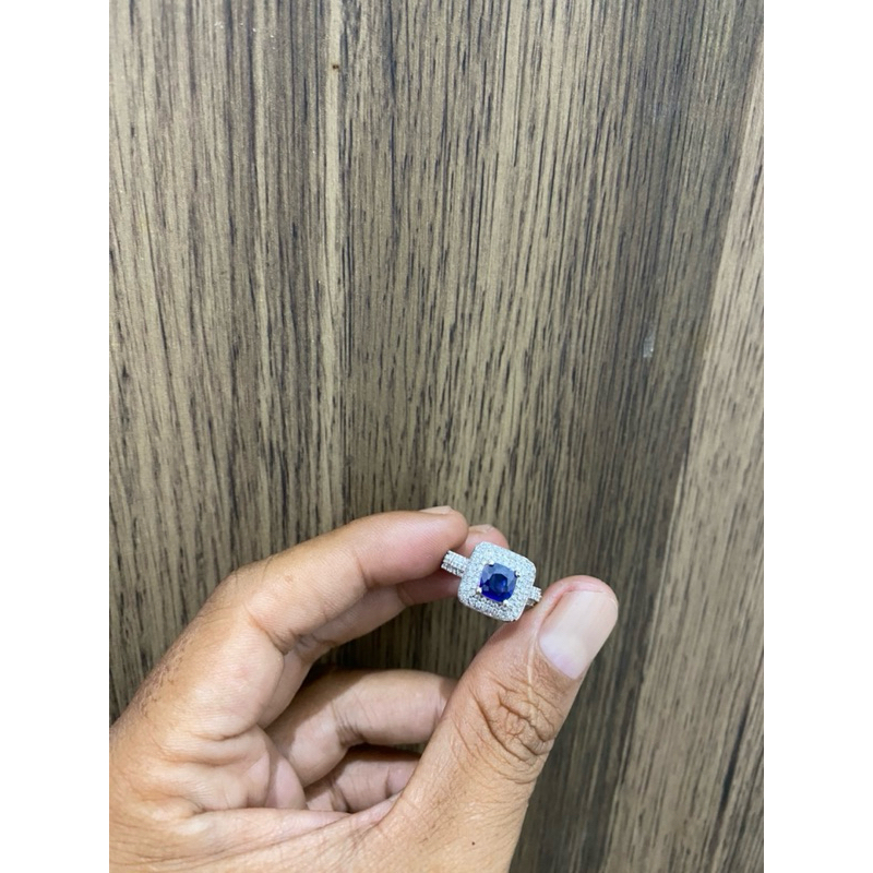 CINCIN EMAS PUTIH NATURAL BERLIAN EROPA0,52ct/138pcs NA489