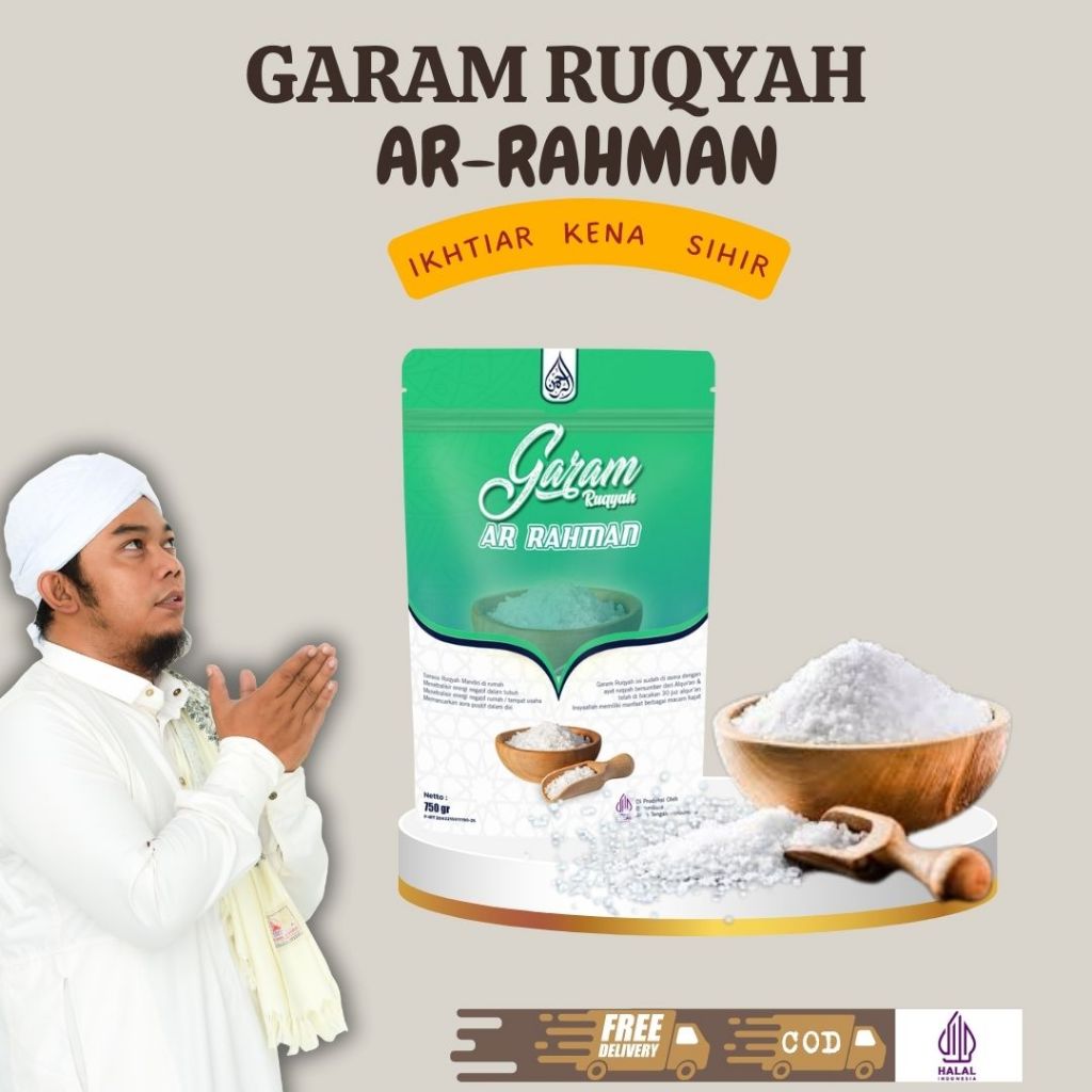 

Garam Ruqiyah Arrahman Pembuka Aura Menjadi Positif|| Melancar kan Usaha|| 750GR