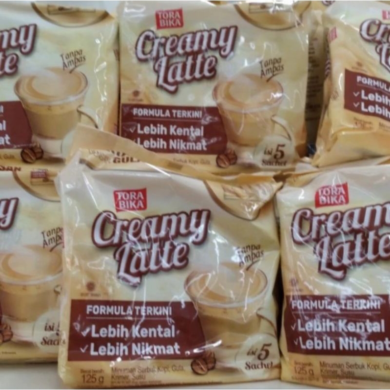 Torabika creamy latte isi 5 sachet