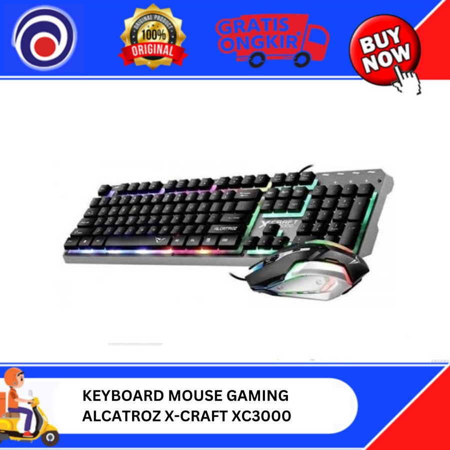 KEYBOARD MOUSE GAMING ALCATROZ X-CRAFT XC3000