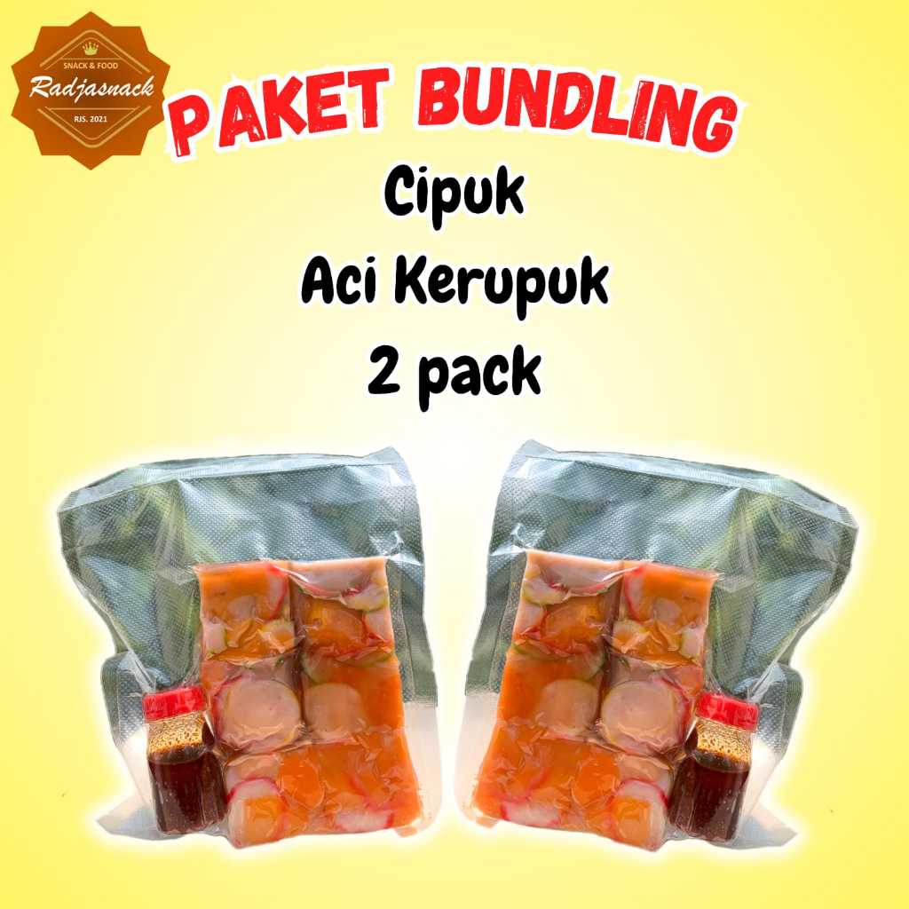 

PAKET BUNDLING CIPUK ACI KERUPUK 2 PACK RADJASNACK TERMURAH