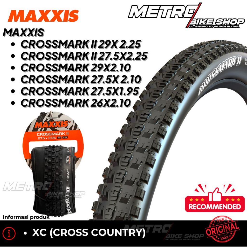 Ban Luar Sepeda Maxxis Crossmark untuk Sepeda MTB ORI