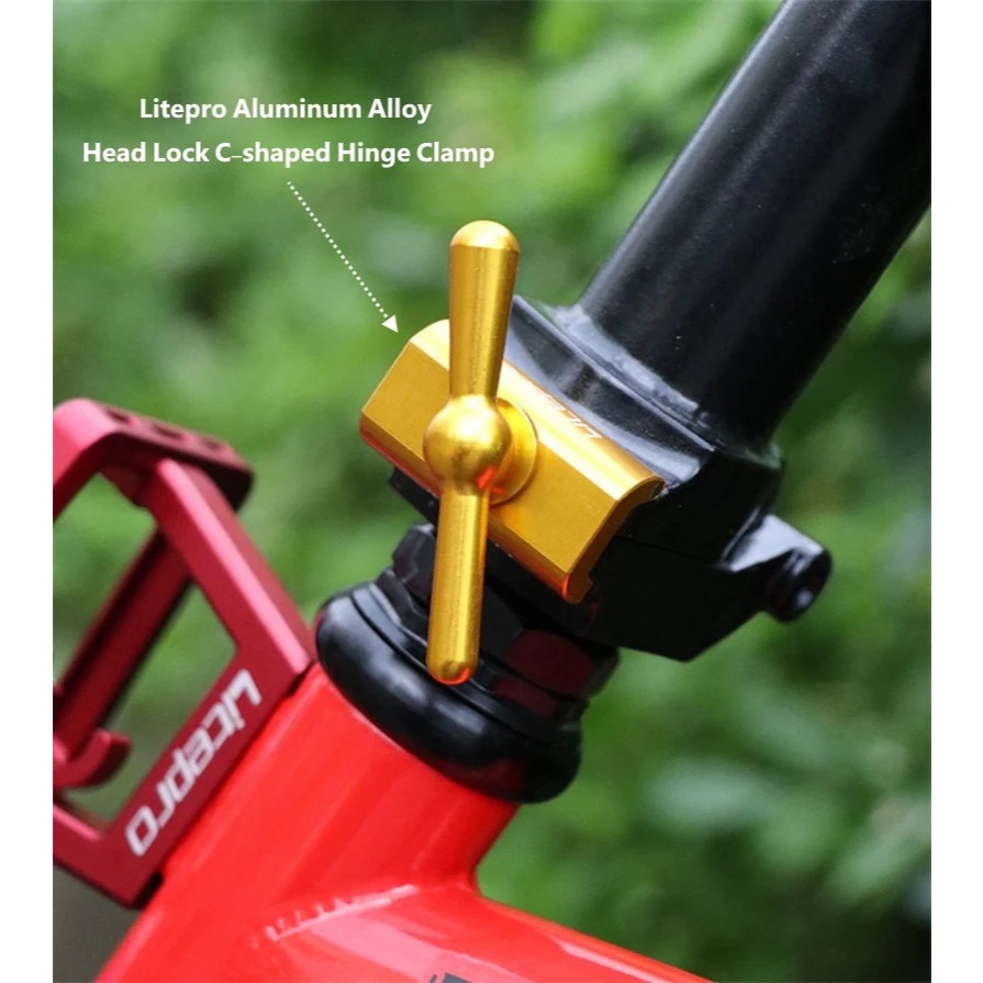 Litepro Aluminum Alloy Head Lock C-shaped Hinge Clamp (Pikes / 3Sixty / Trifold) I Penjepit Engsel S