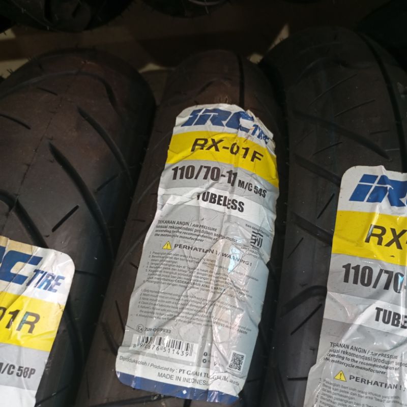 Ban IRC RX-01 110/70-17 Tubeless Motor Sport Ring17 ORI