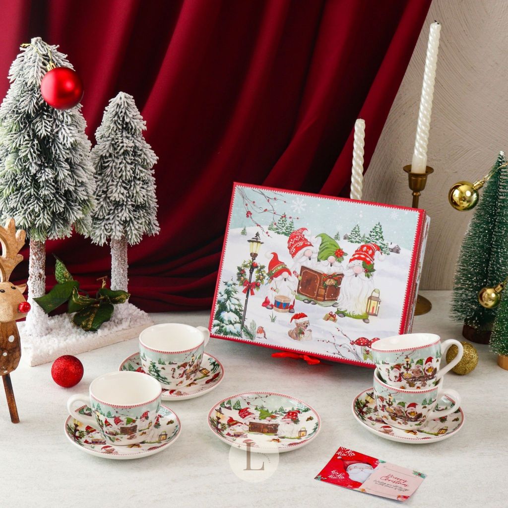 

Ready Hampers Natal Premium Isi Cangkir dan Piring Set / Christmas Gift Tea Set