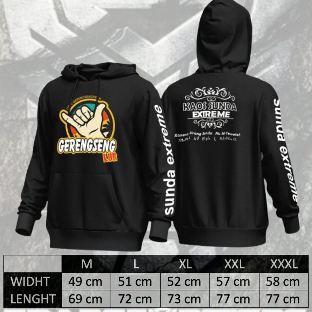 HOODIE GERENGSENG | KAOS GERENGSENG | SUNDA EXTREME | KAOS SUNDA EXTREME | ADE ASTRID
