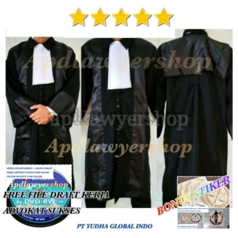 Toga Advokat Baju Toga Pengacara/Lawyer PREMIUM S,M,L,XL,XXL,XXXXL