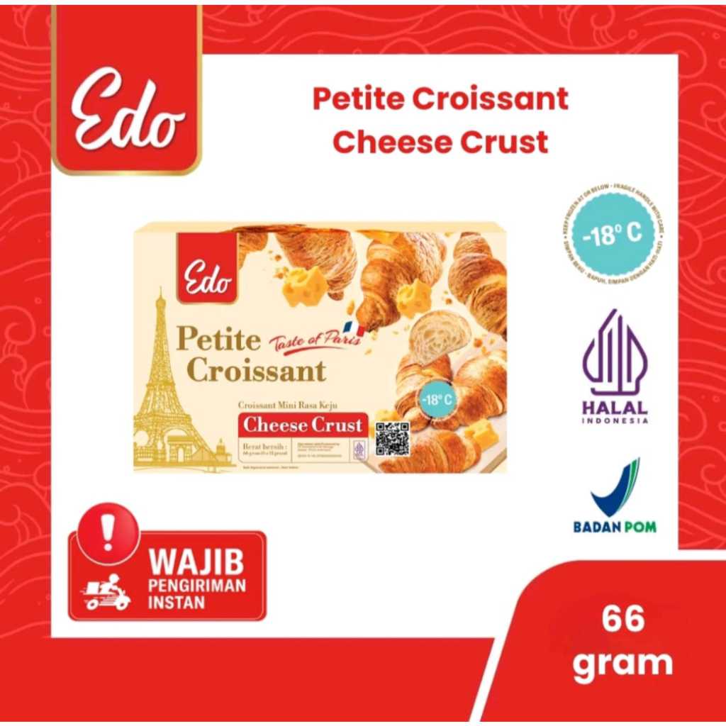 

Edo petite croissant cheese curst 66gr