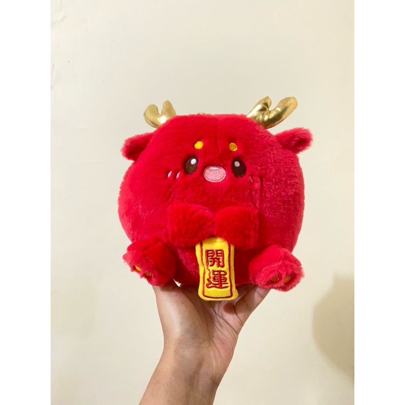 Boneka karakter Naga Bulat Lucu size 20cm original / Boneka Naga / Boneka Karakter Naga Keberuntunga