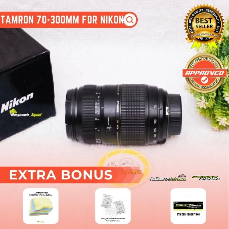 LENSA TELE TAMRON 70-300MM FOR NIKON