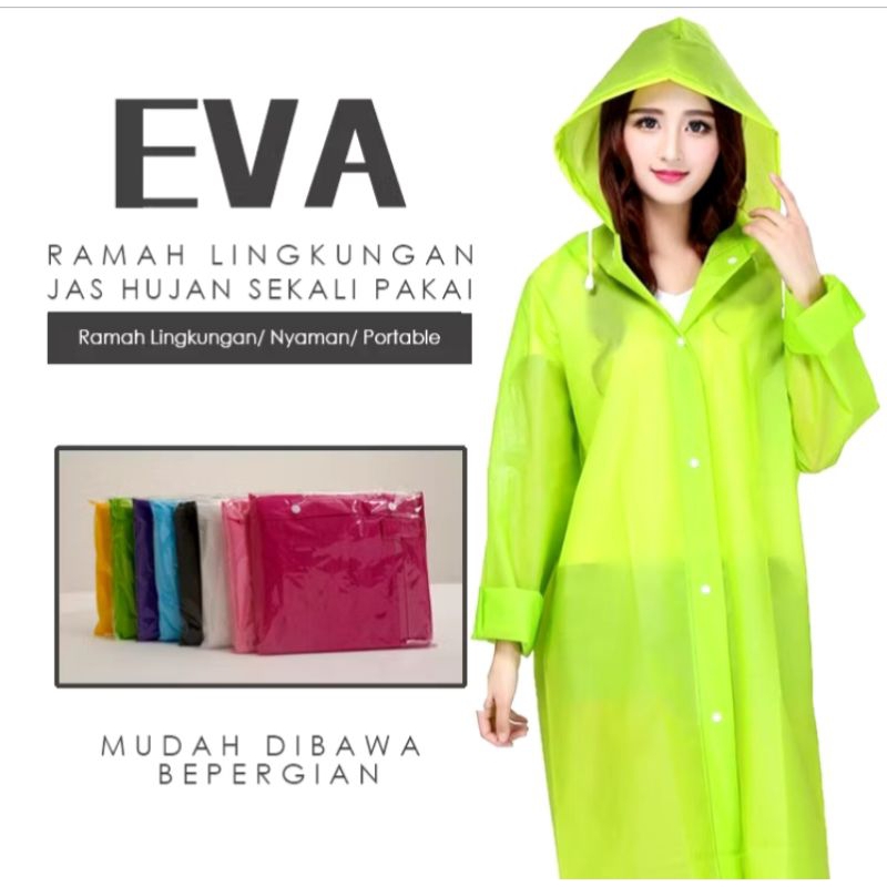 JAS HUJAN EVA TRANSPARAN TEBAL DEWASA| JAS HUJAN KOREA PONCHO PRIA DAN WANITA| JAS HUJAN TERUSAN