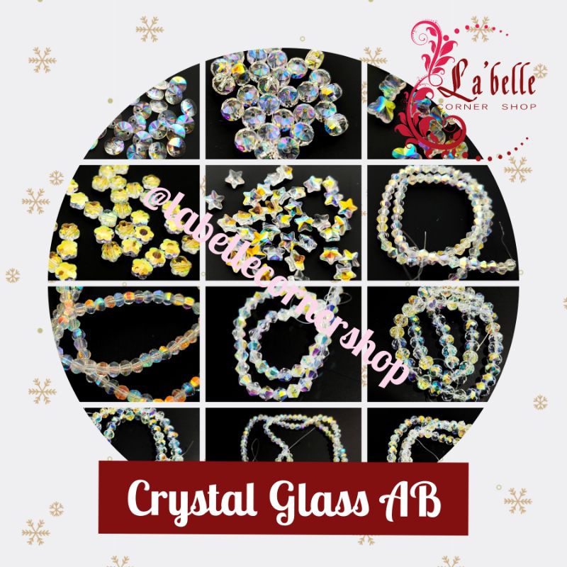 Manik Crystal Glass/Kristal Kaca AB Kualitas Premium