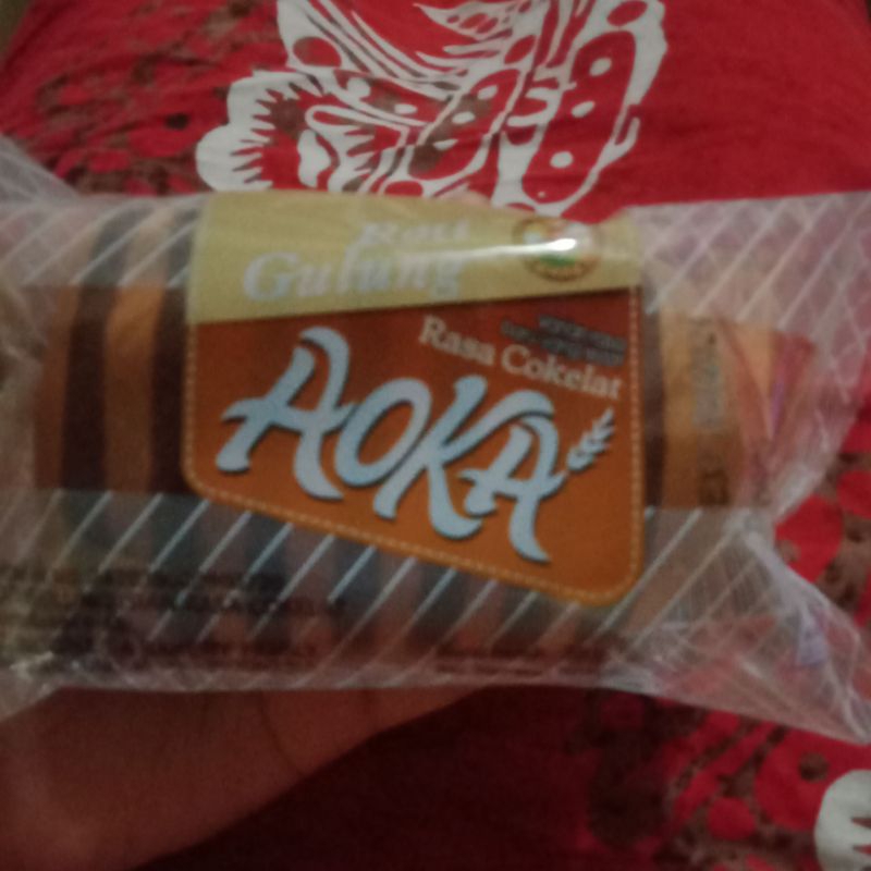 

roti gulung aoka rasa coklat