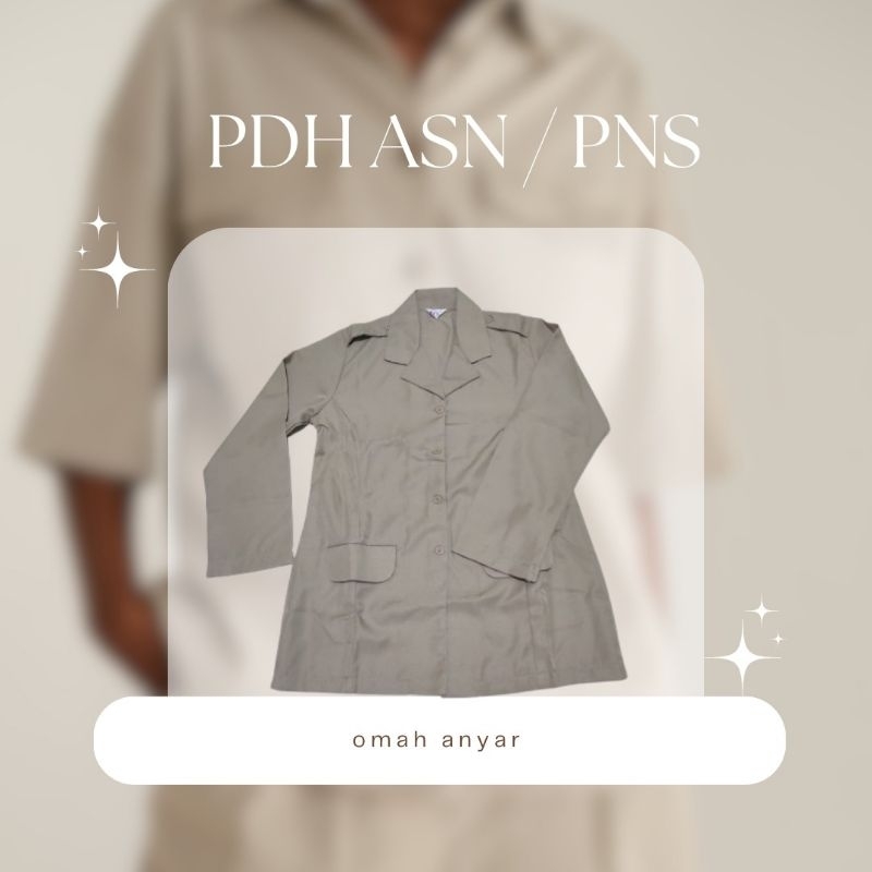 Seragam Khaki PNS Pemda Wanita / Seragam ASN / Baju PDH/ Seragam PDH Khaki Tua dan Khaki Muda