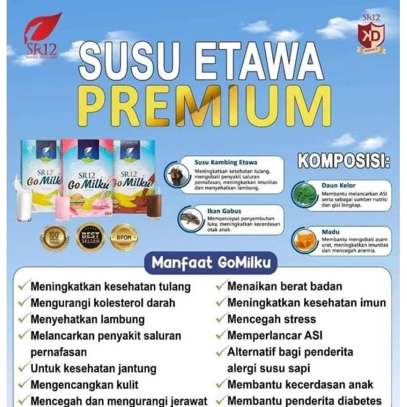 

GoMilku SUSU KAMBING ETAWA PREMIUM 600g